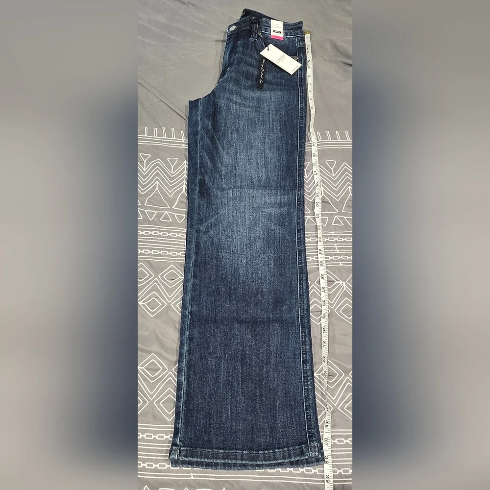 Judy Blue Midrise Tummy Control Straight Leg Jeans Size 5/27 Petite - Picture 2 of 9